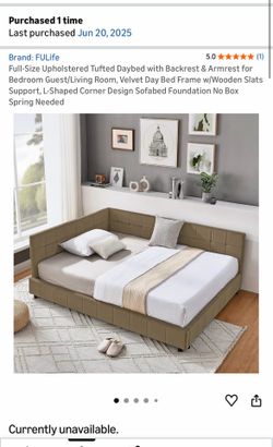 Full size bed frame and mattress