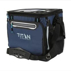 NWT Titan 40-Can Collapsible Soft Cooler Shoulder Strap, Navy, by Arctic Zone
