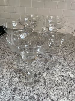 Set of 7 Margarita Glasses