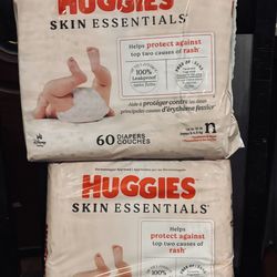 Huggies 60 ct  newborn diapers