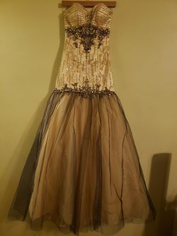 Special Event Beautiful Dress / Gown Mustard Yellow