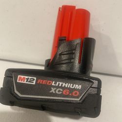 Milwaukee M12 12-Volt Lithium-Ion XC Extended Capacity 6.0Ah Battery Pack