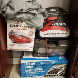 Car Covers / Tire Chains/Cables/Tools/Wheel Balancer 