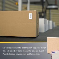 BETCKEY - 1.5" x 0.85" (38 mm x 22 mm) All Purpose Labels Compatible with Zebra & Rollo Label Printer,Premium Adhesive & Perforated [10 Rolls, 15000 L