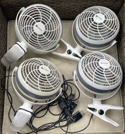 Set of Four ULTITECH 6” USB Desk Fans – Used Once – $20 OBO