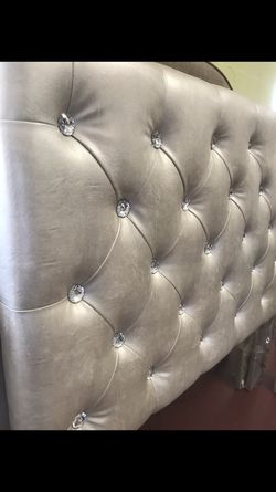 Brand new full queen headboard with bed frame