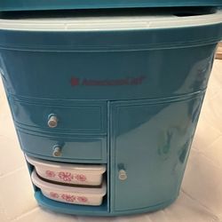 American Girl Truly Blue Hairstyling Caddy for 18” Dolls 