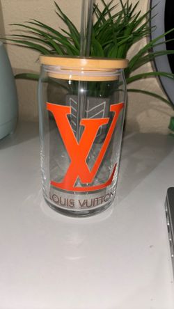 Custom LV Glass Cup 