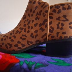 Leopard Print Ankle Boot 