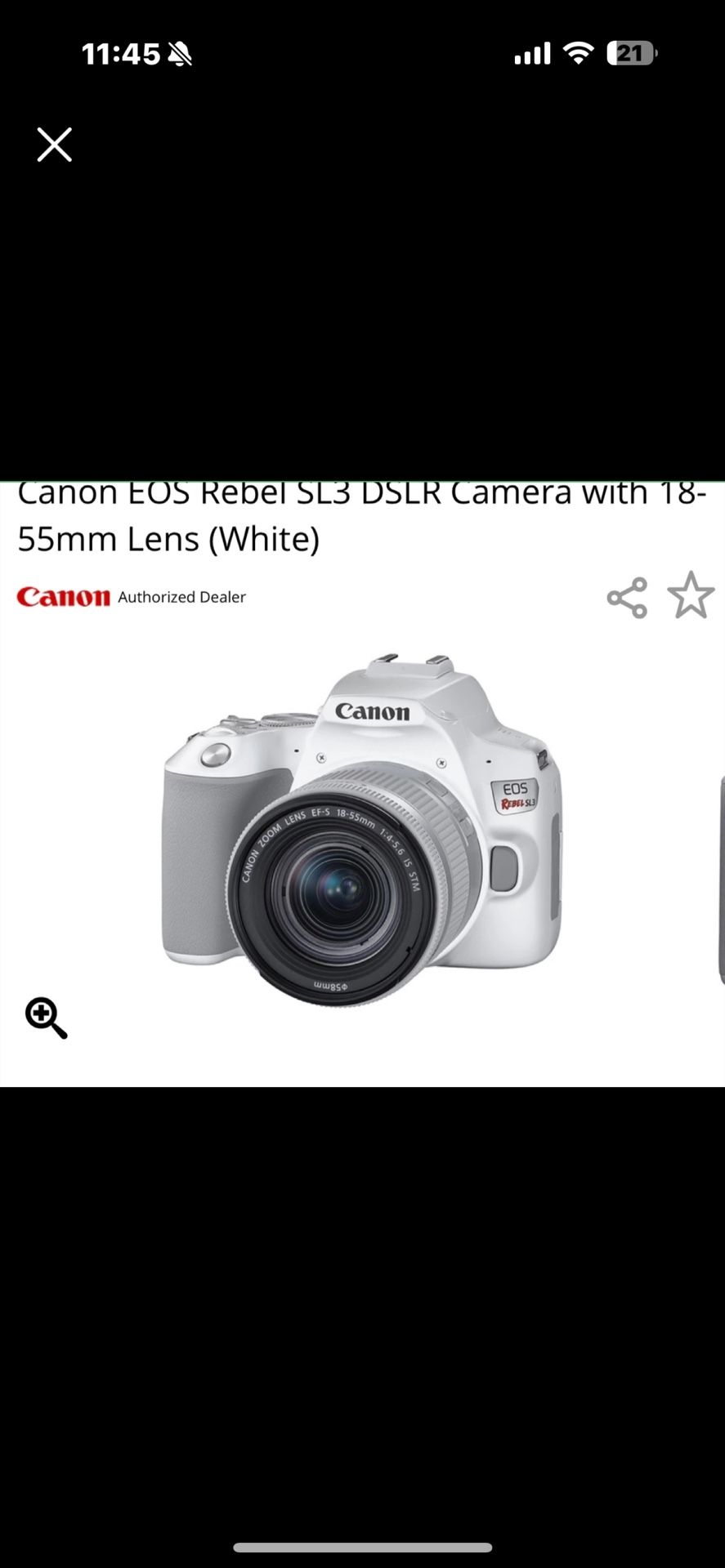 Canon Eos Rebel Sl3