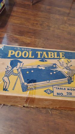 Vintage small pool table
