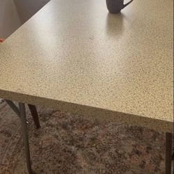 Pale Yellow Formica Table 