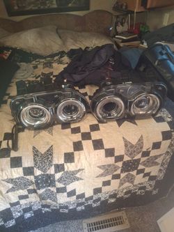 Head lights from a 2023 challenger