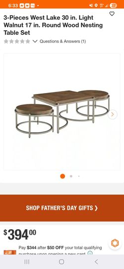 Nesting table set