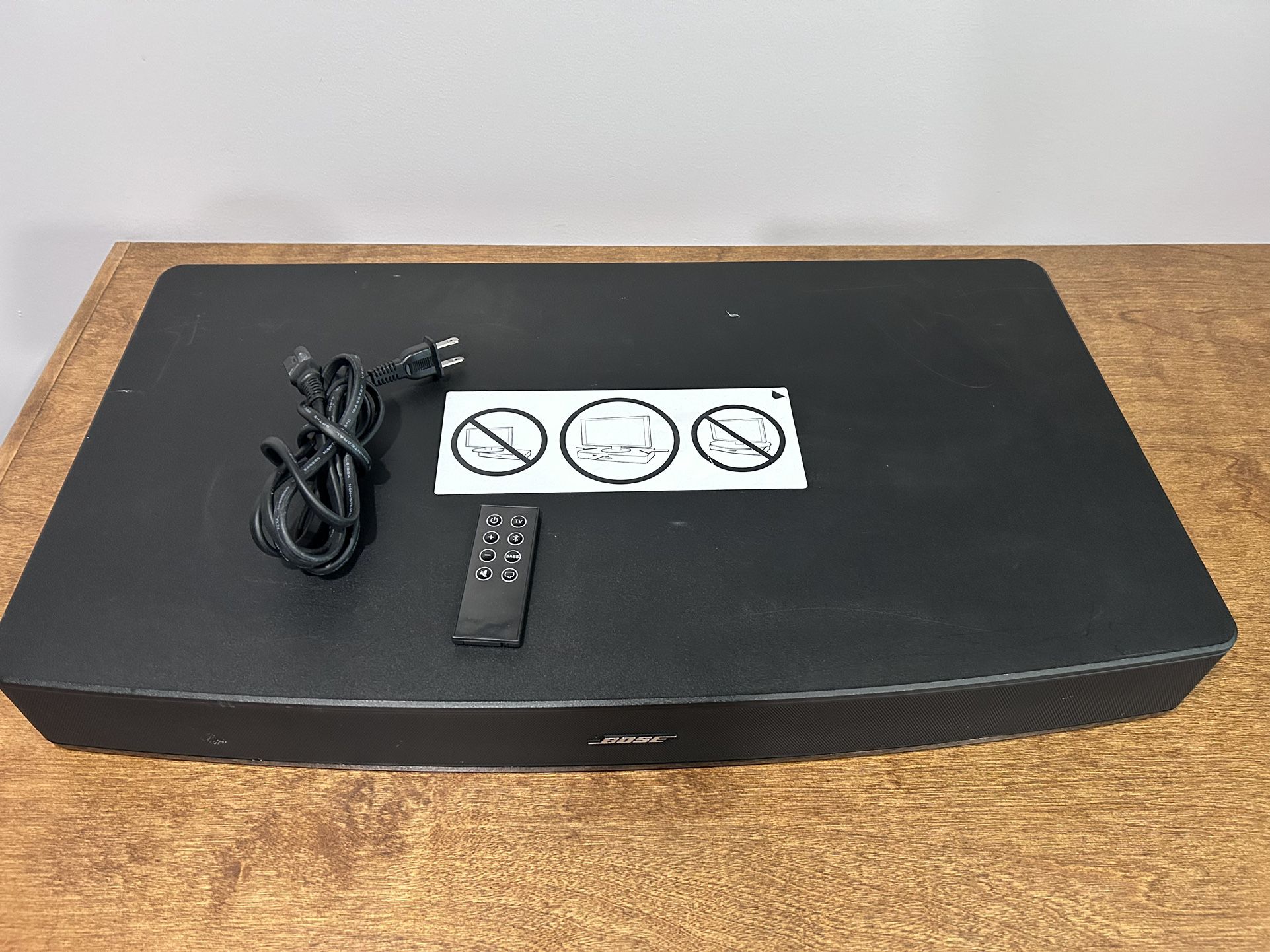 Bose Solo 15 Series II TV Sound System, Speaker, Soundbar, Bluetooth, Deep Adjustable Bass