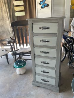 Pier of imports furniture with 6 drawers - 48 inches high - 17 inches deep - 19.5 inches wide