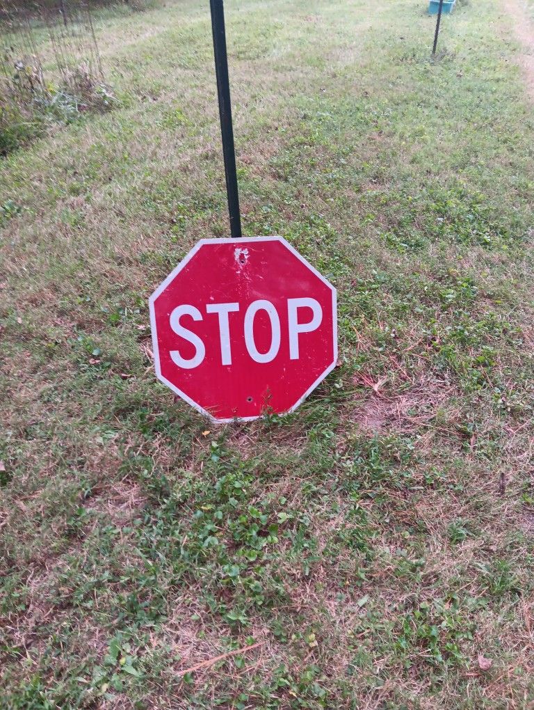 Mancave Garage Stop Sign