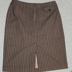 Ann Taylor LOFT Gray Skirt, Size 10