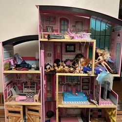 KidKraft Wooden Dollhouse Shimmer Mansion for 12" Dolls 
