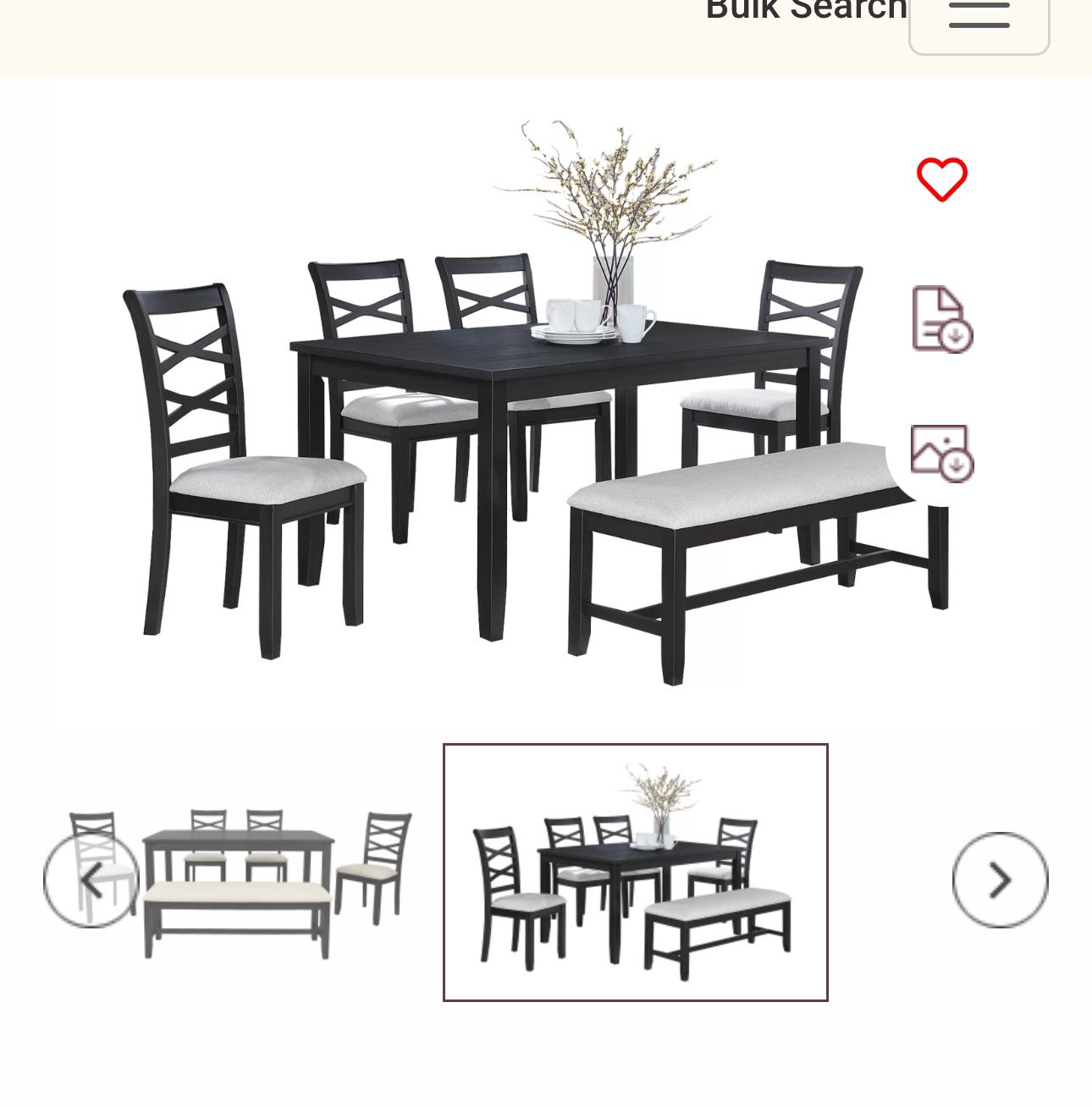 $329 Dinning Set Table And Chair In Different Style