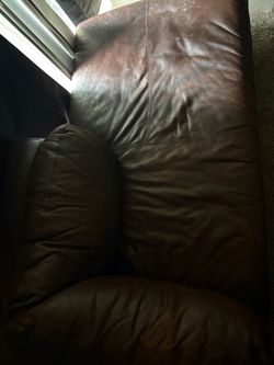 Brown Leather Sofa