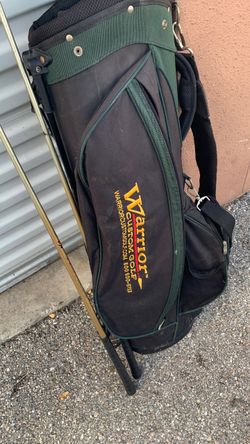 Warrior golf bag and 8 clubs