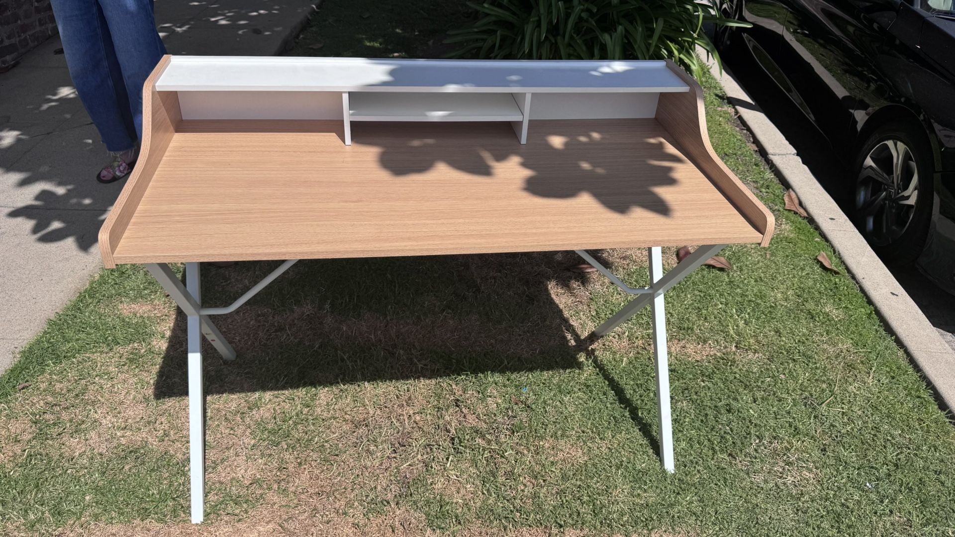 Desk Wood And Metal Pickup Now