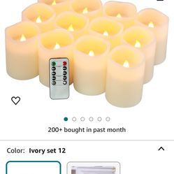Flameless Candles Battery Operated Candles Set of 12