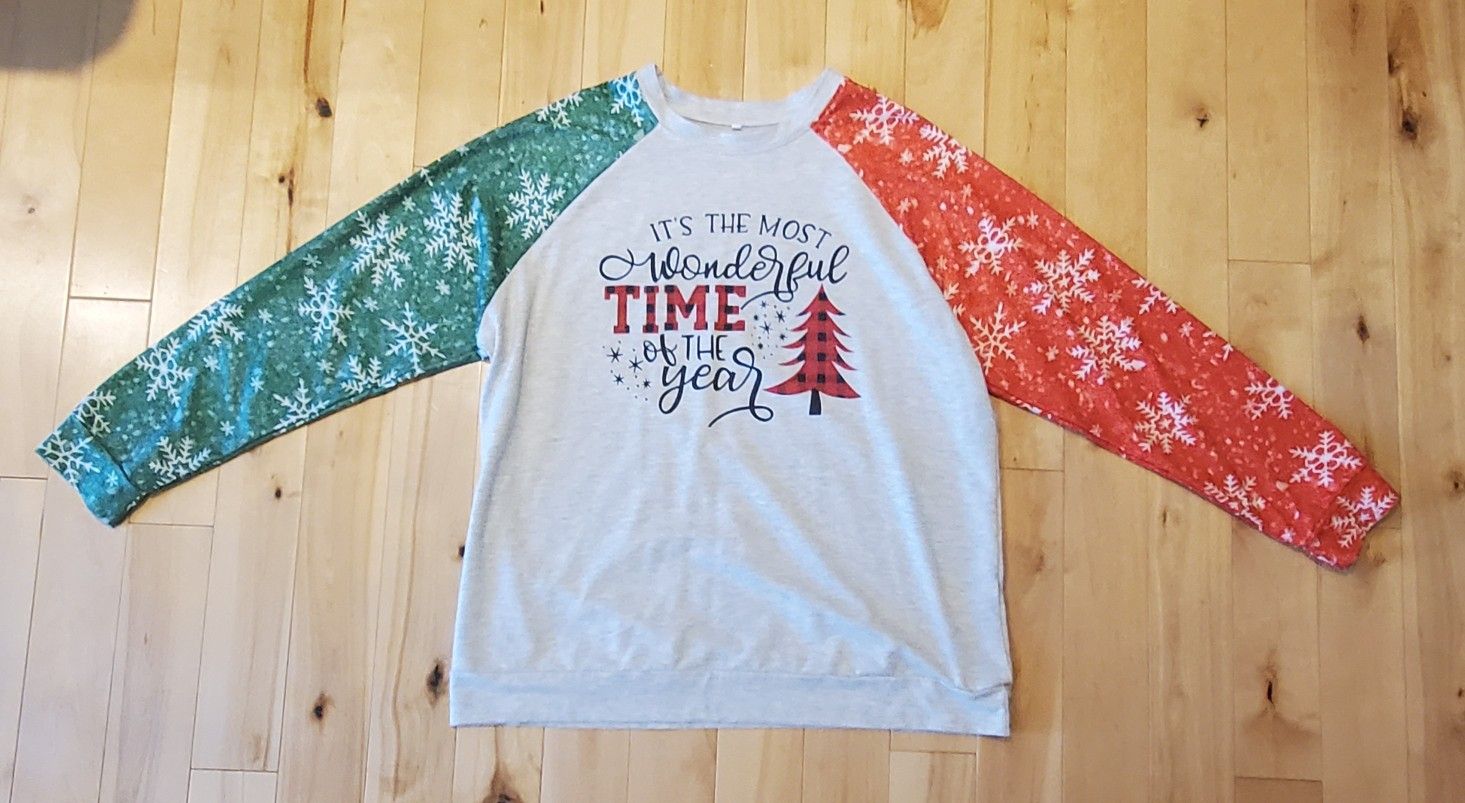 NEW 'It's the Most Wonderful Time of the Year' Christmas Sweatshirt (2XL)