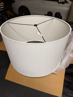 Pottery Barn Gallery Linen Drum Lamp Shade 19” XL