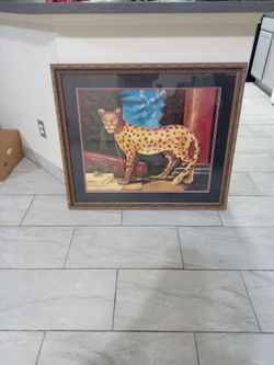 Painting Of Leapord