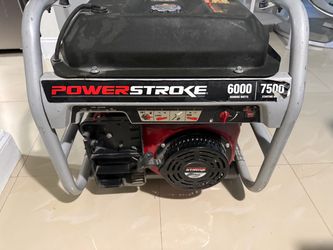 Power stroke 6000 watt generator new used only once