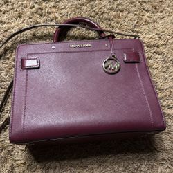 Michael Kors Burgundy Purse