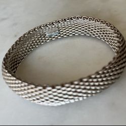 Tiffany & Co Sterling Silver Mesh Bracelet