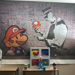 Banksky Print On Canvas- Buyer Will Receive The Canvas Rolled