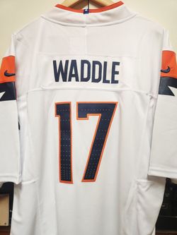 WADDLE #17 Denver Broncos white orange blue 12 Unisex sizes