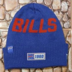 Buffalo Bills New Era Vintage "2019 SIDELINE HOME" Cuffed Knit Beanie (Pom Removed) VERY GENTLY USED!😇 EXCELLENT CONDITION!👀Please Read Description