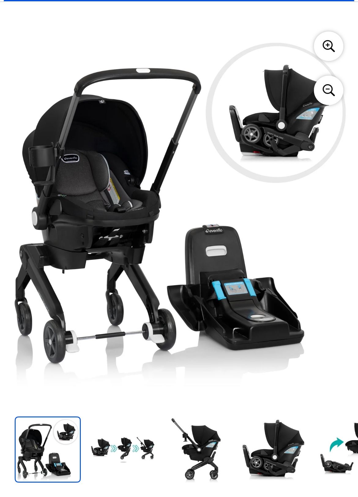 Evenflo Shyft DualRide Infant Car Seat Stroller