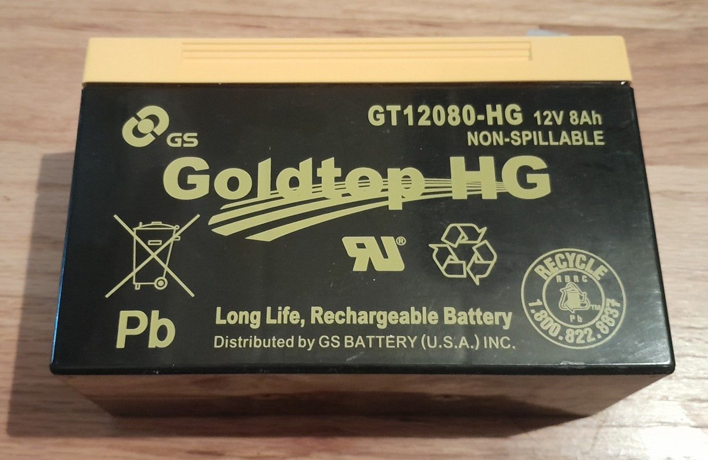 Goldtop HG Long Life Rechargeable Battery