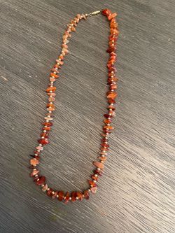 Vintage Carnelian Stone Necklace