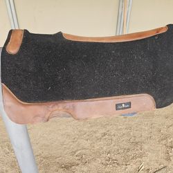 30X32 Classic Equine Biofit Virgin Wool Western Horse Saddle Pad Black