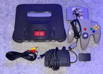 NINTENDO 64 N64 CONSOLE WITH VIDEO GAME, EXPANSION PACK & CONTROLLER