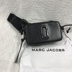 Marc Jacobs Colorblock Snapshot Crossbody bag   Black