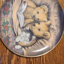 Limited Edition Collectors plate Bedtime story