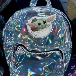 Disney Star Wars Mandalorian The Child Baby Yoda Girls Bag Mini Backpack  *NEW*