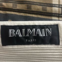 Balmain Paris White Skinny Jeans 