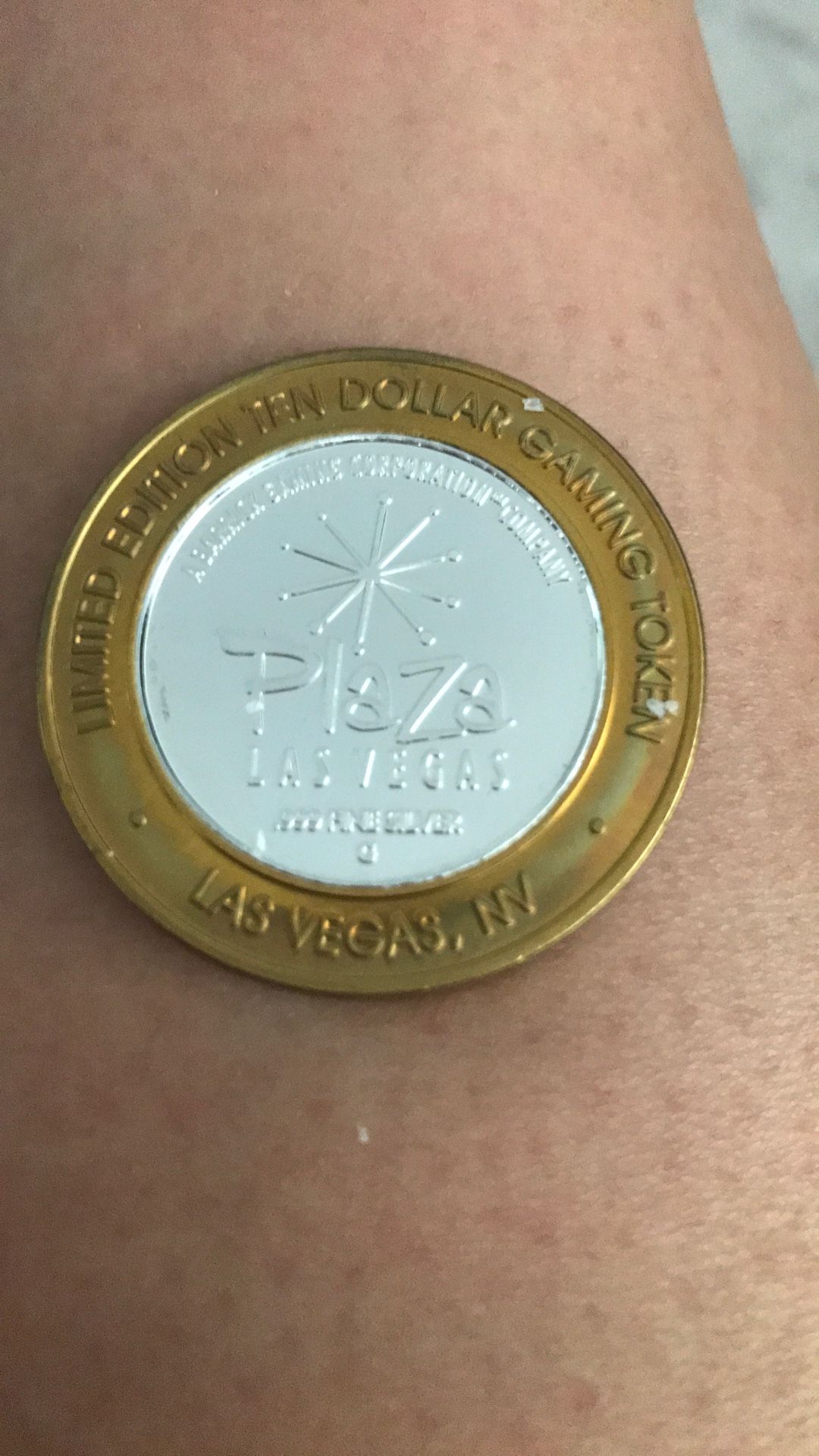 Ten Dollar Gaming Token .999 Fine Silver