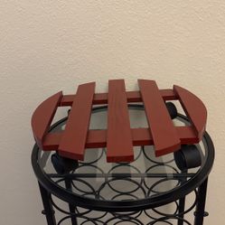 Wood Plant Stand On Wheels