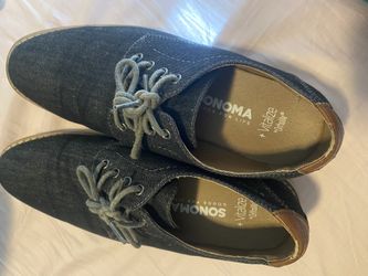 Sonoma Vitalize By Ortholite Men's Casual Dress Shoes 8.5 M Vadergrey Blue Kohl 