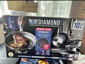 Blue Diamond Diamond Bond 10-Piece Cookware Set